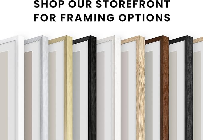 HAUS AND HUES White 16x20 Picture Frame - Modern Aluminum Wall Art Display - Minimalist, Lightweight 16x20 White Frame for Art Prints, Photos, Posters - Ready-to-Hang Vertically & Horizontally