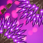 150LIGHTS Purple Extra-Bright with End Connectors Halloween Decorative Lights 9.72m UL Certified Mini String Light Set Waterproof for Halloween Home Garden Christmas Tree Party Patio Wedding