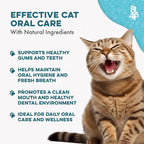Cat Bad Breath & Oral Health Remedy, Natural Dental Care Cats Teeth, Mouth and Gums, Easy to Use Daily Supplement for Stomatitis, Gingivitis, Plaque & Tartar Control for Cats, 800 Small Pills