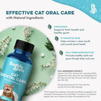 Cat Bad Breath & Oral Health Remedy, Natural Dental Care Cats Teeth, Mouth and Gums, Easy to Use Daily Supplement for Stomatitis, Gingivitis, Plaque & Tartar Control for Cats, 800 Small Pills
