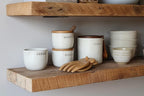 Urban Legacy Deep Floating Shelves | Reclaimed Barn Plank Deep Floating Shelves with Low Profile Brackets | High Weight Capacity (48" x 11" x 2")