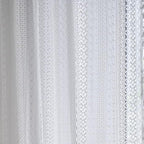 Sutuo Home Cream White Crochet Boho Curtain 84 Inches Length, Sheer Lace Handmade Tassels Knitted Window Treatment Vintage Rustic Bohemian Farmhouse Drape for Bedroom Rod Pocket 1 Panel 59" W x 84" L