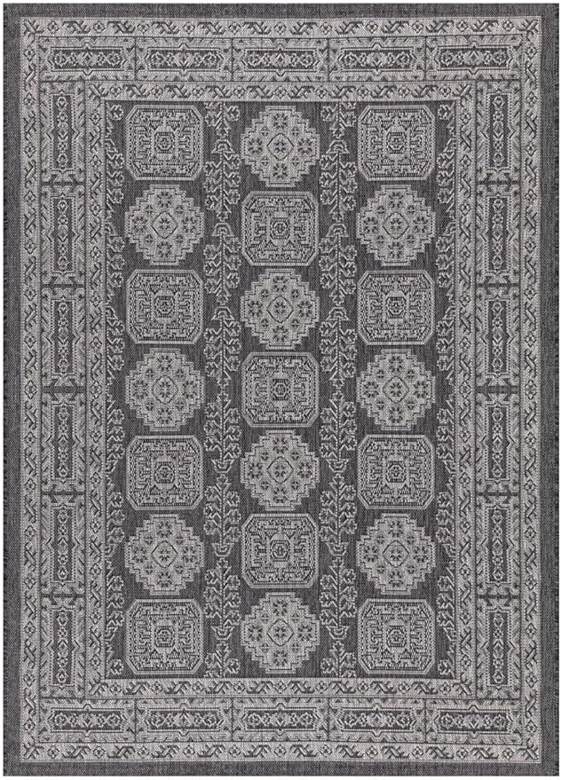 Keen Home Design Terrace Outdoor Area Rug - 5x8 Washable Indoor/Outdoor Rug for Patio, Kitchen, Balcony, Beach, Garden, Deck and Porch, Size: 5'3"x7'7"