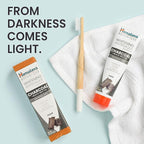 Himalaya Botanique Whitening Antiplaque Toothpaste with Charcoal + Black Seed Oil, Fluoride Free, for Whiter Teeth, 4 oz, 4 Pack