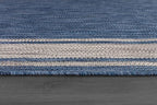 Beverly Rug Large Outdoor Rug 10x14 Modern Bordered Area Rugs for Indoor and Outdoor Patio Deck Porch Garden Waterproof Weather Sun Resistant Washable Outside Carpet (10 x 14 Navy)