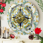 The Gears Clock 24 inches Round Italy Collection Wall Clock with Moving Gears Italy LINE (Praiano)