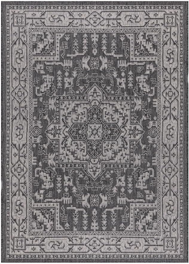 Keen Home Design Terrace Outdoor Area Rug - 6x9 Washable Indoor/Outdoor Rug for Patio, Kitchen, Balcony, Beach, Garden, Deck and Porch, Size: 6'x8'10"