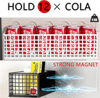 Magnetic Basket Magnetic Fridge Organizer Magnetic Pencil Holder Whiteboard Accessories Home Kitchen Organization (White-Low)