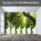 Forest Landscape Wall murals Woodland Tree Peel and Stick Wallpaper for Bedroom Living Room - 85"x118"