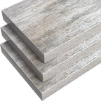 Sorbus Floating Shelves - 3 Pack 16 Inch Rustic Wall Shelves for Bedroom, Kitchen, Living Room, Bathroom Shelves, Home Decor, Office - Floating Shelf for Trophy, Books, Frames, Toilet Paper