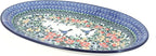 Blue Rose Polish Pottery Maria Oval Platter