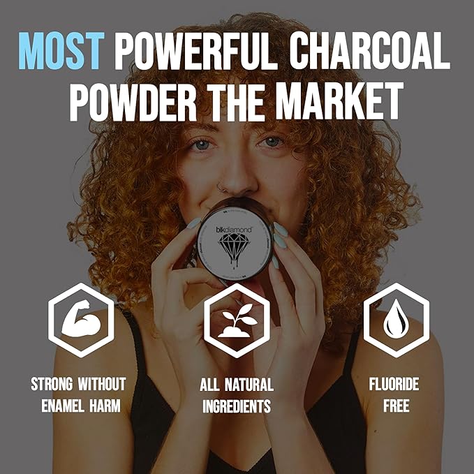 Premium Activated Charcoal Natural Coconut Teeth Whitening Powder - Safe for Enamel to get a Whiter and Brighter Smile - Organic Toothpaste Detoxifier