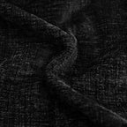 CaliTime Throw Pillow Covers Decorative 12 X 20 Inches Pack of 2 Cozy Chenille Cushion Cases for Couch Sofa Bed Living Room Home Black