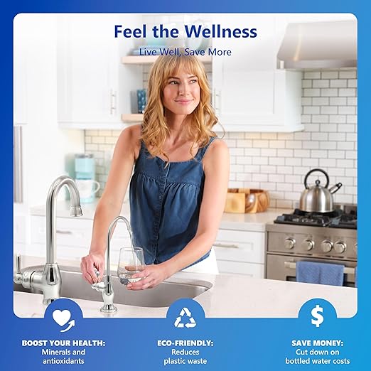 Express Water Reverse Osmosis Water Filter System, Multi-Stage Filtration, BPA Free