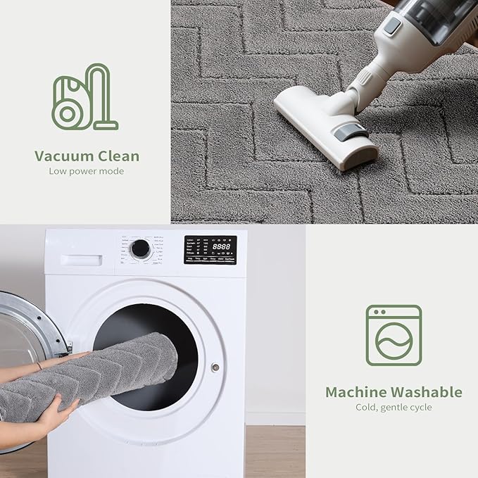 Stiio Front Door Mat Indoor Outdoor Entrance 20x31.5 Inches, Non Slip Washable Entry Rug, Dog Doormat, Absorbent Entrance Mat for Front & Back Door, Muddy Wet Shoes & Paws, Grey