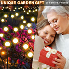 Solar Garden Lights Outdoor, 4 Pack 32LED Swaying Light Waterproof Solar Lights Outdoor for Yard Pathway Patio, Swaying Lawn Decor as Gardening Gifts for Women Holiday