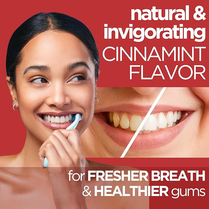 Wellnesse Hydroxyapatite Toothpaste – Fluoride Free for Sensitive Gums – Anti-Plaque, Remineralizing, Enamel Protection & Natural Whitening Toothpaste for Adults – Cinnamint Flavor - 4 oz