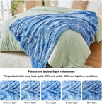 GONAAP Fuzzy Faux Fur Throw Blanket Indigo Super Soft Cozy Plush Fuzzy Shaggy Blanket for Couch Sofa Bed (Indigo, Throw(50"x60"))