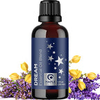 Sleep Essential Oil Blend for Diffuser - Dream Essential Oils for Diffusers Aromatherapy and Relaxation with Clary Sage Ylang-Ylang Roman Chamomile and Lavender for Sleep Time Support (1 Fl Oz)