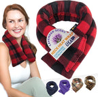 SunnyBay Microwave Heating Pad, Microwavable Heated Neck and Shoulder Wrap, Soothing Weighted Moist Heat or Ice Pack with Flaxseed and Lavender, FSA HSA Approved, 26x5 Inches, 2.5 lbs, Buffalo