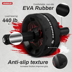VINSGUIR Ab Roller Wheel, Abs & Core Workout Equipment for Home Gym with Knee Pad Accessories, Abdominal Wheel for Full-body Strength Training
