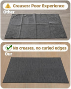 Color&Geometry Front Door Mat Indoor 26"x47", Rugs for Entryway, Non Slip Washable Low-Profile Inside, Entry Mat Entry Rug Door Mat Indoor Entrance, Grey (Rolled-up NO Creases)