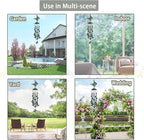 Wind Chimes for Outside, 33" Butterfly Wind Chimes Outdoor, Gifts for Women Mom Grandma Birthday, Gift for Garden Porch Patio Home Decor (Green)