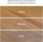Plank+Beam Solid Wood Console Table, 46.25 Inch, Sofa Table, Narrow Entryway Table for Hallway, Behind The Couch, Living Room, Foyer, Easy Assembly, Pecan