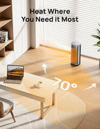 Dreo Space Heaters for Indoor Use, 1500W Fast Heating Portable Heaters with Remote, Large PTC Ceramic Electric for Bedroom, 12H Timer, 70° Oscillation, Overheat Protection, Safety Heat for Home Office
