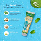 Bentodent Calcium Bentonite Clay Toothpaste Fluoride-Free SLS Free Natural Toothpaste for Family Including Kids (Combo Pack (Mint & Cardamom))