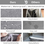 KEEPJOY Saves Space Door-Hanging Laundry Bag,Door Hanging Laundry Hamper with 2 Different Types of Hooks, Oxford Fabric Hanging Laundry Basket for Clothes Size 30"X20" -2 Pack Gray