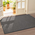 LEKEEPGO Door Mat 36"x59", Non Slip Door Mat Indoor Entrance, Rubber Backing Front Indoor Door mat Washable Absorbent Low-Profile Entryway Entry Resist Dirt Inside Door Mats, Grey