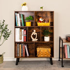 LEYAOYAO 3 Tier Cube Bookshelf - Modern Storage Organizer