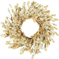 Artgar Fall Wreath, Fall Wreaths for Front Door, 24 in Fall Decor Floral Wreath, Door Wreaths for Front Door Outside All Season for Thanksgiving Home Indoor Outdoor Wall Decor (Wheat)