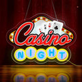 Casino Night Neon Sign for Wall Decor Casino Led Neon Light Dimmable Led Light Sign for Bar Casino Play Room Birthday Party Decor
