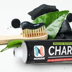 Activated Charcoal Whitening Toothpaste, Fluoride-Free, Enamel-Safe, Natural Mint Flavor, 6.5oz Tube for Stain Removal and Fresh Breath Pack of 1
