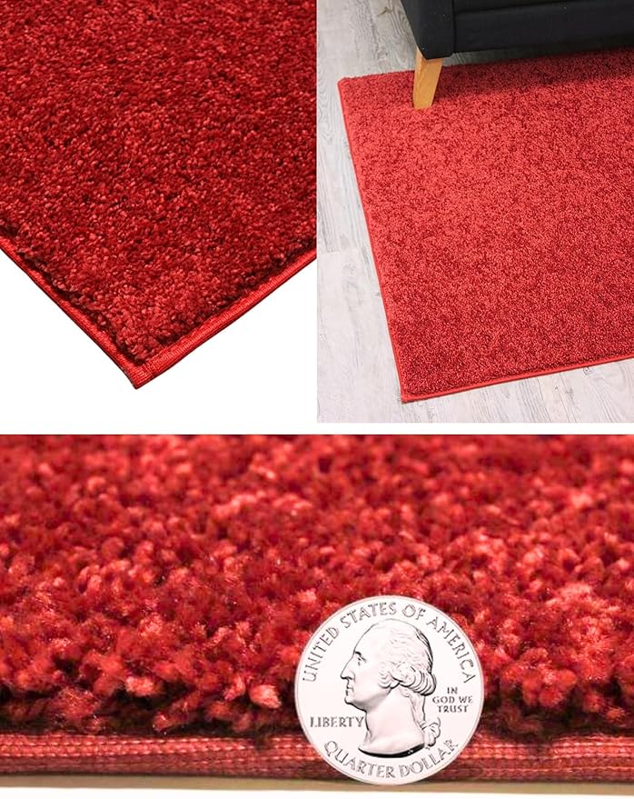 KOECKRITZ Soft and Colorful Kids Classroom Area Rugs (Passes Flammability Pill Test) Many Sizes and Bright Colors to Select from (8' x 12', Fire Engine)