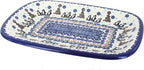 Blue Rose Polish Pottery Arctic Holiday Medium Rectangular Serving Platter