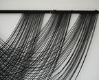 Flber Macrame Wall Hanging Black 59.00" W x 31.00" L Boho Wall Decor Large Boho Yarn Tapestry Living Room Bedroom Home Wall Décor