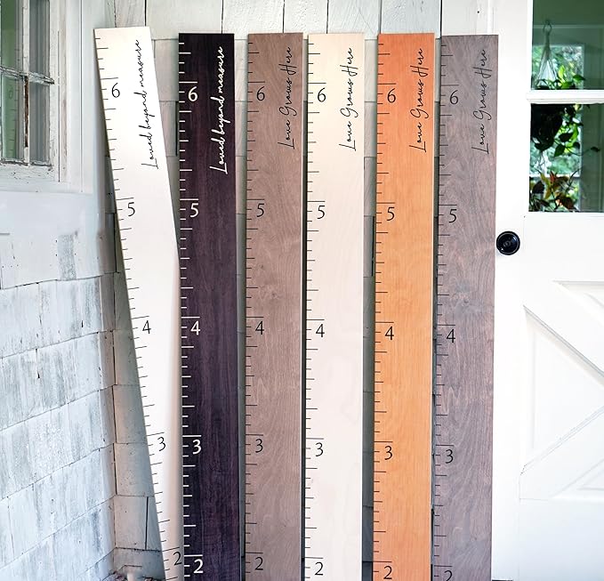 Personalized Growth Chart for Wall - Kids Height Ruler, Wooden Growth Chart for Kids, Wall Ruler for Kids Height Measurement and Height Growth Chart for Home - Kids Sizing Chart