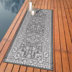 Keen Home Design Terrace Outdoor Runner Rug - 2x10 Washable Indoor/Outdoor Rug for Patio, Kitchen, Balcony, Beach, Garden, Deck and Porch, Size: 2'2"x9'11"