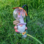 Garden Gnomes Outdoor Statue with Solar Lights Welcome Gnome Home Garden Decor Mom Gifts for Yard Patio Home Garden