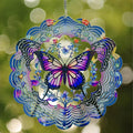 Wind Spinners Outdoor Butterfly Decorations - Birthday Gifts for Women Mom Grandma, Butterflies Hanging Wind Spinner 12 inch 3D Wind Sculptures for Garden Decor for Outside, Patio, Yard, Outdoor
