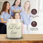 1OAK Vanilla Scented Candles - Aunt Candle - Best Aunt Gifts for Christmas from Niece, Nephew - Best Auntie Ever Gifts for Women