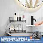 2 pack spice rack organizer for wall mounted or countertop, Jars Storage Organizer, Cabinet Holder, kitchen metal spice seasoning storage for RVs, Cabinet, Pantry Doors, Bathroom, Shower, Home Decor