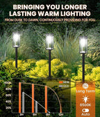 Solar Pathway Lights Outdoor,2 Pack Bright Solar Lights Outdoor,IP65 Waterproof Solar Garden Lights Solar Powered Landscape Lighting for Yard Patio Walkway Driveway Pathway (Cool White)