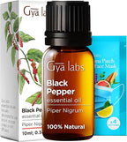 Gya Labs Black Pepper Essential Oil for Comfort - 0.34 Fl Oz - 100% Pure Natural Black Pepper Oil for a Soothing Aromatic Experience & Candle Making Scent