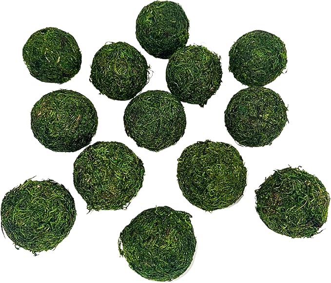 ANDALUCA Decorative Green Moss Balls Bowl Filler Orbs (Pure Moss)