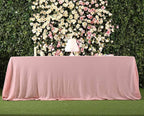 SquarePie Sequin Tablecloth 60 x 120 Inch Pink Sparkly Table Linen for Wedding Party