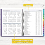 Appointment Book/Planner 2026 - Weekly Appointment Book 2026, January 2026 - December 2026, 8.26"x 11.4", Daily/Hourly Planner with Tabs, 15 Minutes, Wirebound - Purple